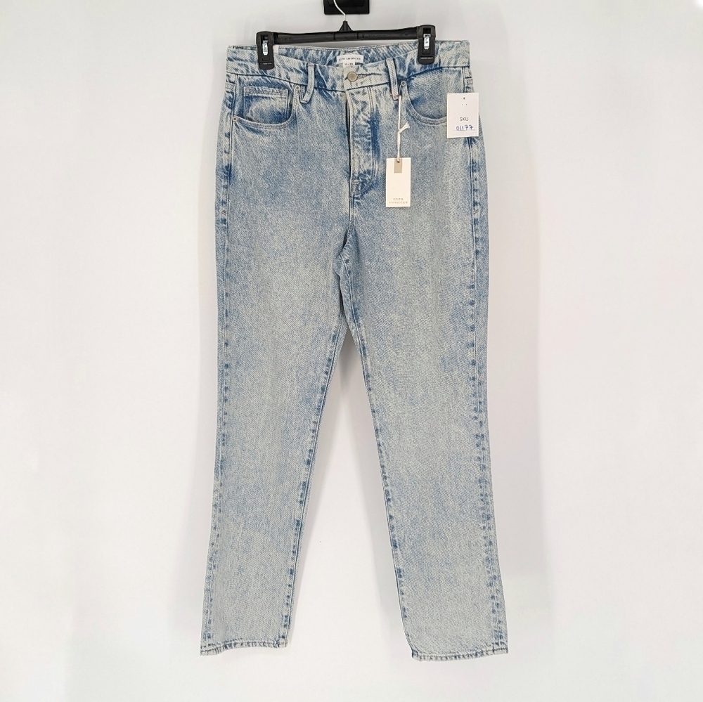 Good American Light Blue Straight Leg Jeans